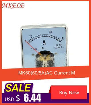 Панель тока Amper метр указатель диагностический инструмент Аналоговый амперметр AC 62T2(50) Amperimetro Амперметр тестер