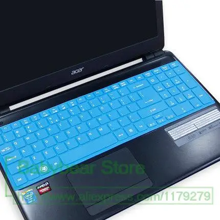 15,6 силиконовая клавиатура протектор кожного покрова для acer Aspire E5-511G E15 ES1-512 VN7-791G extensa 2508 ES1-531 EX2519 EK-571G - Цвет: allblue