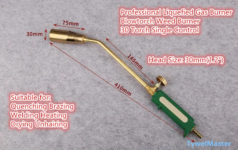 Газовая горелка, горелка для сжиженного газа, горелка для тушения пайки, сварка, Отопление, Газовый паяльник, насадка 30 мм