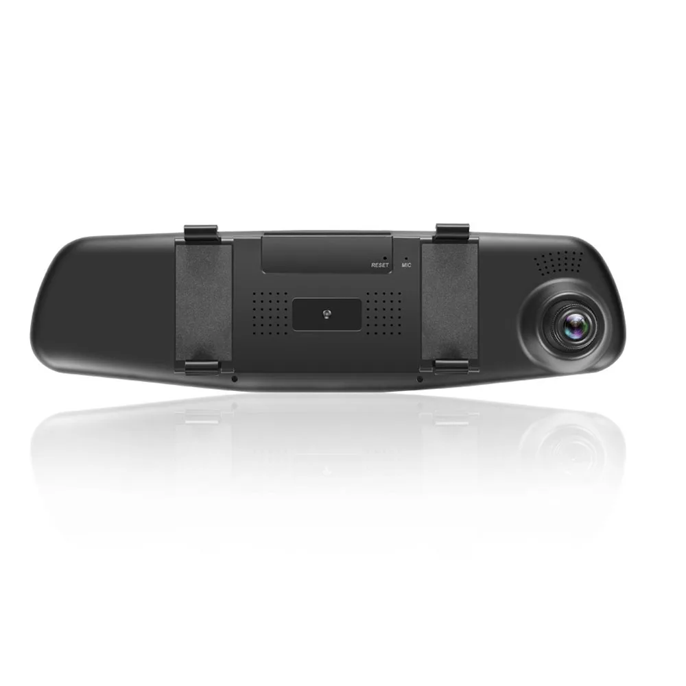  TAVIN Dual lens Car dvr Rearview Mirror Dash cam Full HD 1080P Car video camera 4.3 inch Recorder M