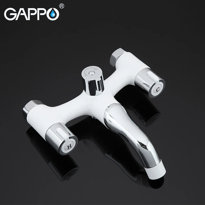 Gappo الأبيض حوض صنبور حوض الحنفيات صنابير الحائط شلال حمام حوض خلاط دش مطر تعيين