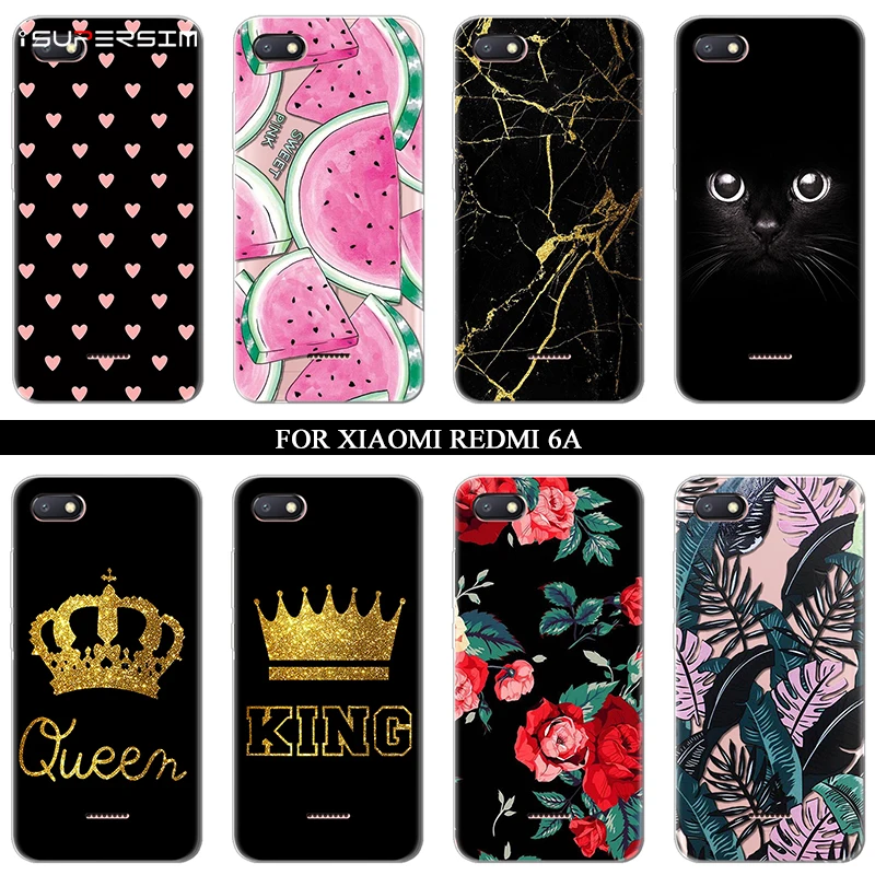 

Cartoon Case for Xiaomi Redmi 6A Case Protect Silicone Ultra Thin Soft TPU for Redmi 6A Case Rubber Transparent Clear Back Cover
