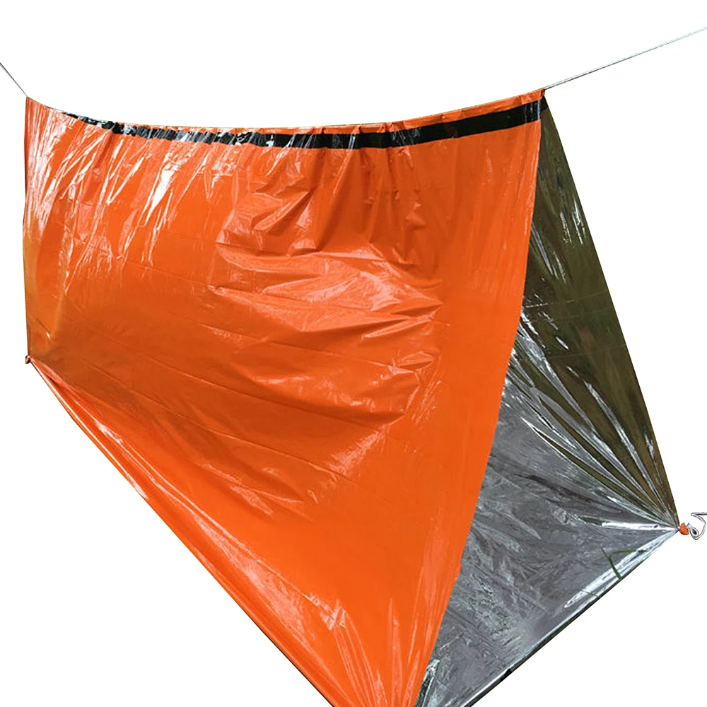 2 шт. легкий спальный мешок для кемпинга Открытый аварийный спальный мешок для палаток с кулиской мешок для кемпинга путешествия Туризм Рыбалка