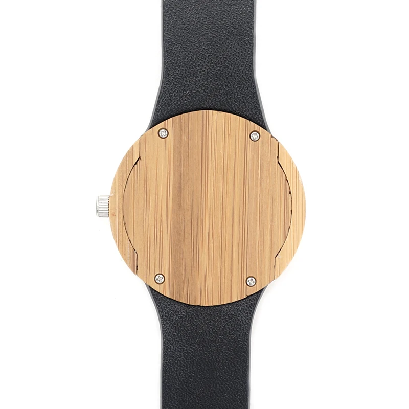 2017 Brand BOBO BIRD Handmade Gifts Men Watches Wood Watchs Genuine Leather Strap Wristwatches Wooden Watches C-H10