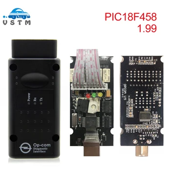 

OBD2 OP-COM V1.99 OPCOM V1.95 for Opel Car Diagnostic Scanner with Real PIC18f458 for Opel OP COM Diagnostic Tool Flash Firmware