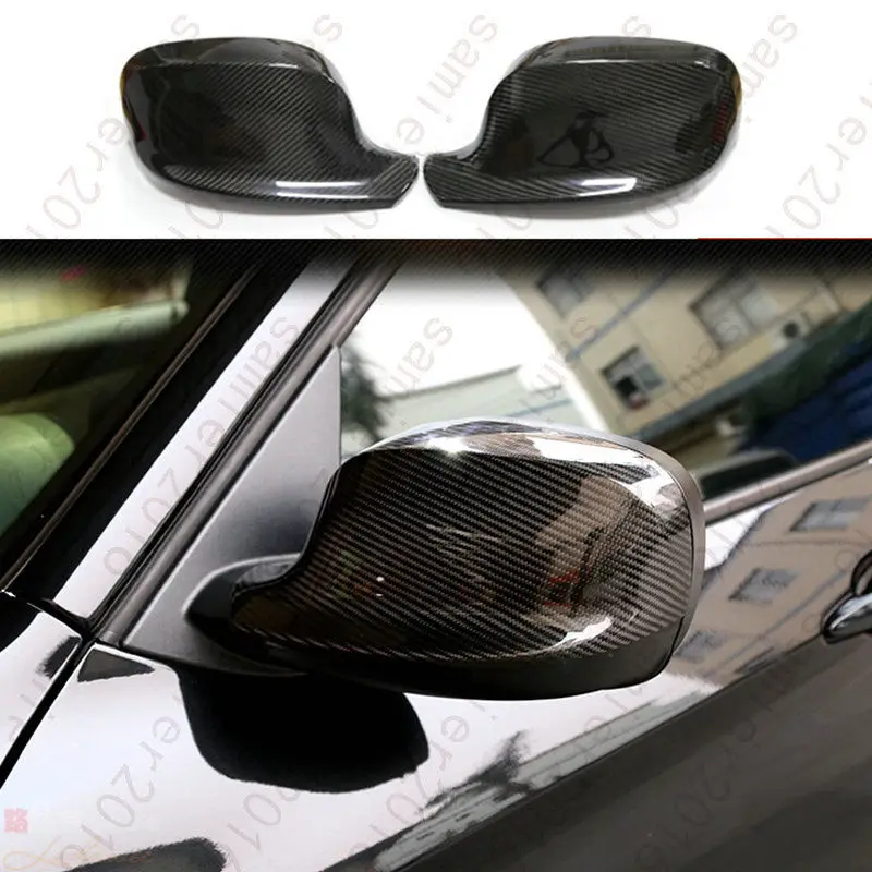 2x Real Carbon Fiber Door Rearview Mirror Cover Trim For BMW 1 Series F20 12-16 |