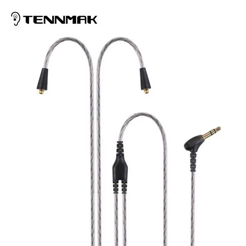 

Tennmak Upgrade Silver Plated MMCX Cable, Detachable Cable for Tennmak PRO,Piano,SE215 SE315 SE425 SE535 SE846 UE900 earphone