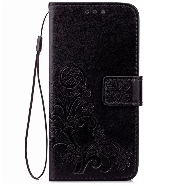 Черный Effelon чехол для Asus Zenfone 3 Zoom Case ZE553KL Роскошный кожаный чехол для телефона Asus Zenfone 3 Zoom Чехлы для Asus ZE553KL чехол - Цвет: Черный