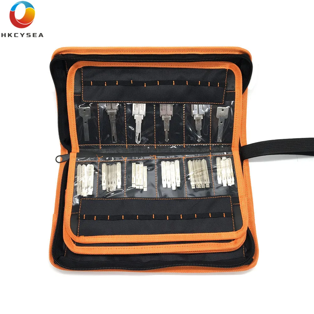 

HKCYSEA 2 in 1 LiShi Tool Special Bag For Lishi Tool Set 50pcs Can Be Packed Locksmith Tools Thicken Tool Storage Bag