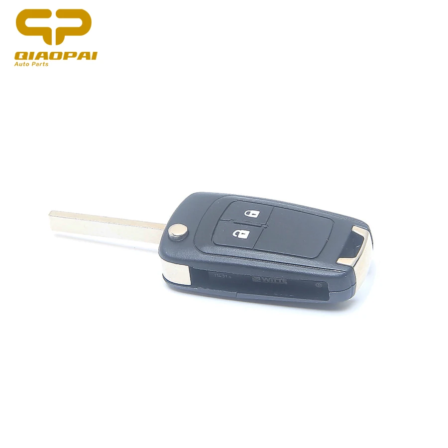 

2 Buttons Flip Folding Car Key Shell ABS Key Blank Replacement Case Shell For Chevrolet Buick Aveo Cruze Car Accessories