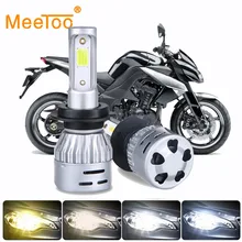 LED 4300K 6500K motosiklet far ışıkları LED H4 HS1 LED H7 H11 H1 LED 3000K 8000K LED Moto motosiklet Scooter far ampüller