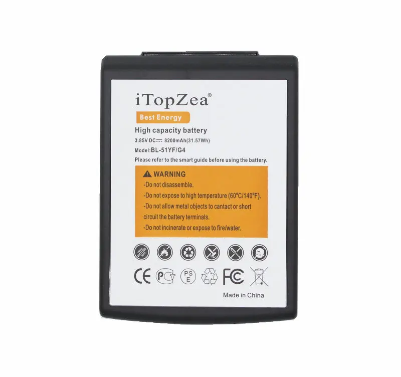 ITopZea 1x8200 мАч G4 Телефон с увеличенной батареей и ТПУ чехол для LG H818 VS999 VS986 US991 F500 F500S