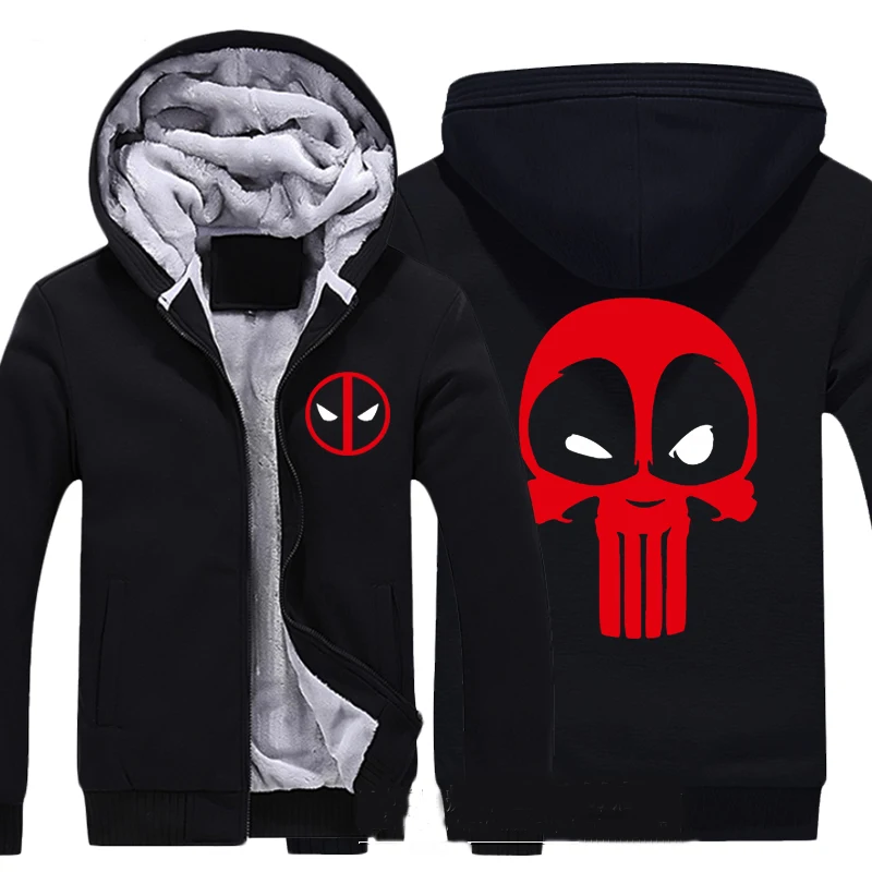 deadpool hoodie zip up
