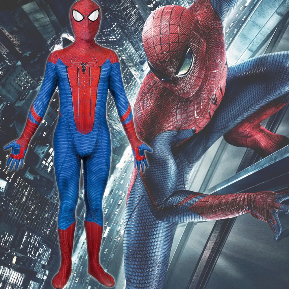 The Amazing Spider-Man Peter Benjamin Parker Spiderman Cosplay Costume Zentai Superhero Bodysuit Suit Jumpsuits (4)