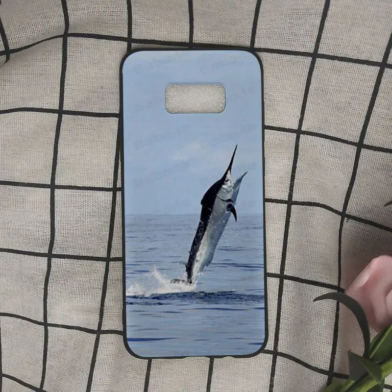 blue marlin fish jumping