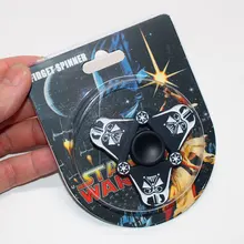 Игра на палец, металлический, аниме, Fingertip Gyro, Звездные войны, черный воин, ручной Спиннер, мини, EDC, для взрослых, анти-стресс, детская забавная игрушка