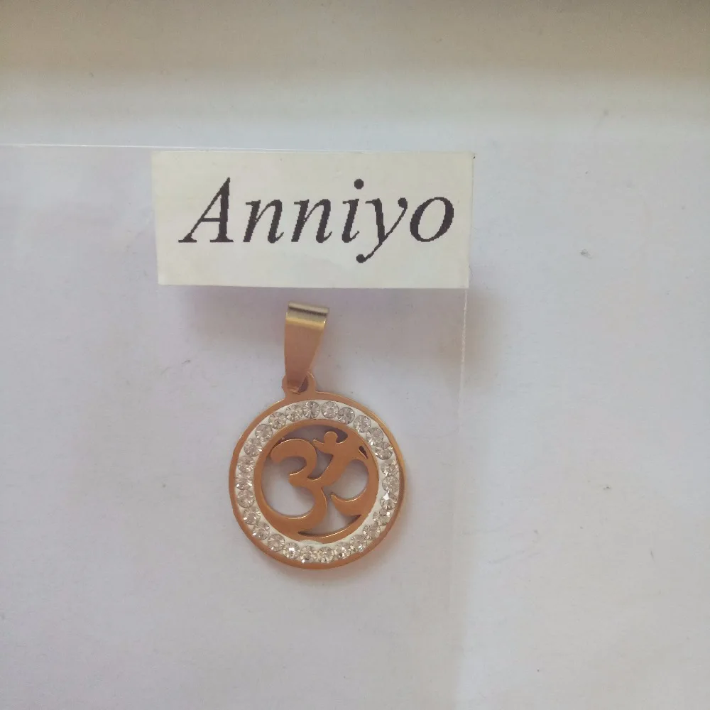 Женское Ожерелье с кулоном Anniyo индийская буддийская подвеска Ом Индийская Йога