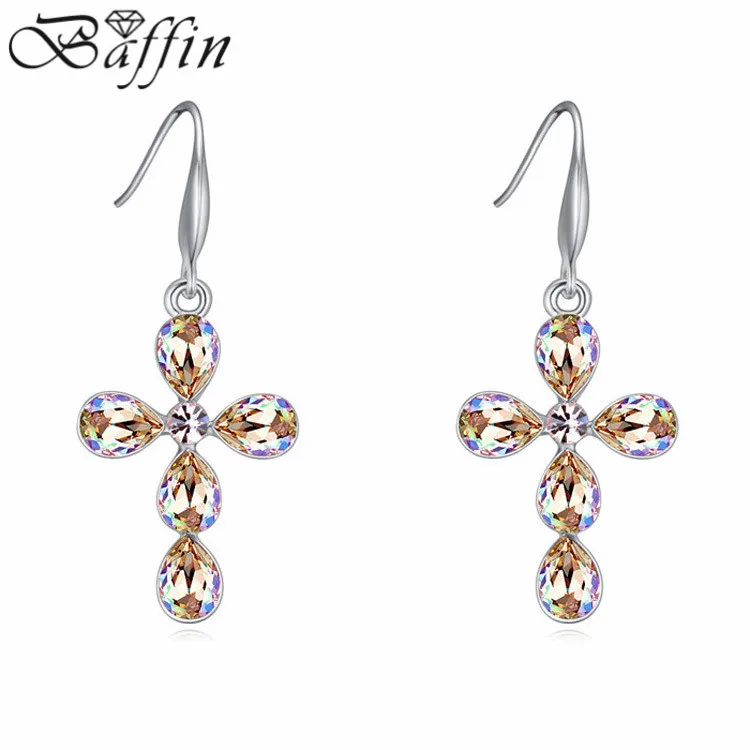 

2015 New Drop Earrings bijoux women Crystal Pendientes for wedding Jewelry Made With Swarovski ELements