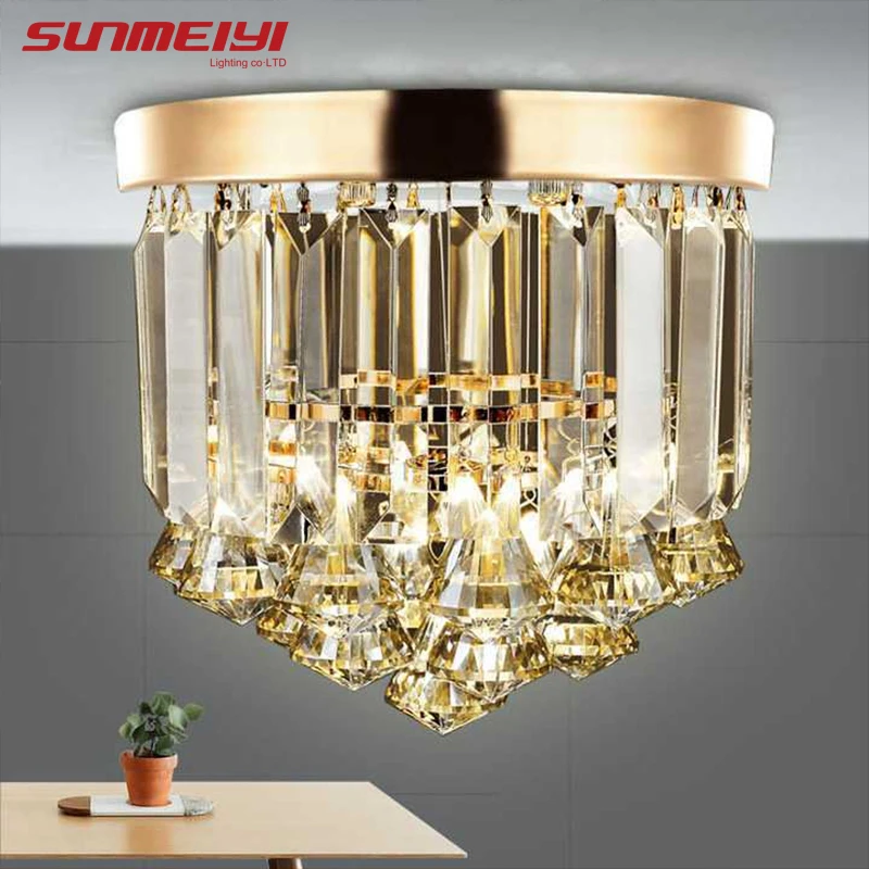 

LED Round Ceiling Lights American Style Ceiling Mounted Lamp For Bedroom Dining Living Room loft copper Kitchen Lighting Fixture