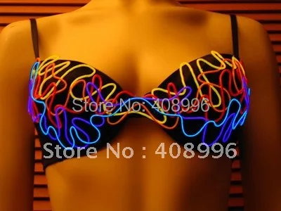 

Sexy girl EL bra for evening party or performance
