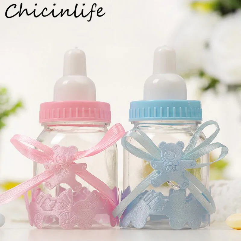 

Chicinlife 6Pcs Feeding Bottle Candy Box Boy Girl Birthday Party Decoration Newborn Infant Gift Baby Shower Christening Supplies