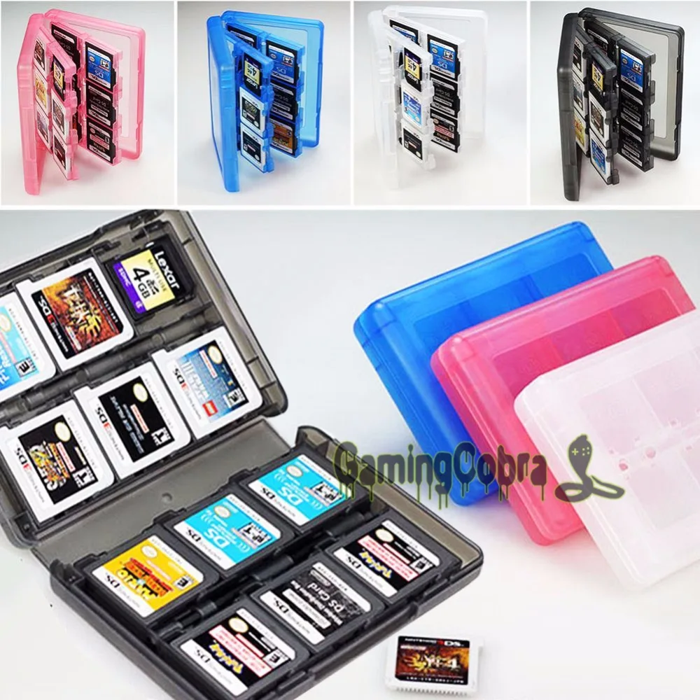 

For New Nintendo 3DS XL NDS 28in1 Game SD Card Case Holder Cartridge Storage Box