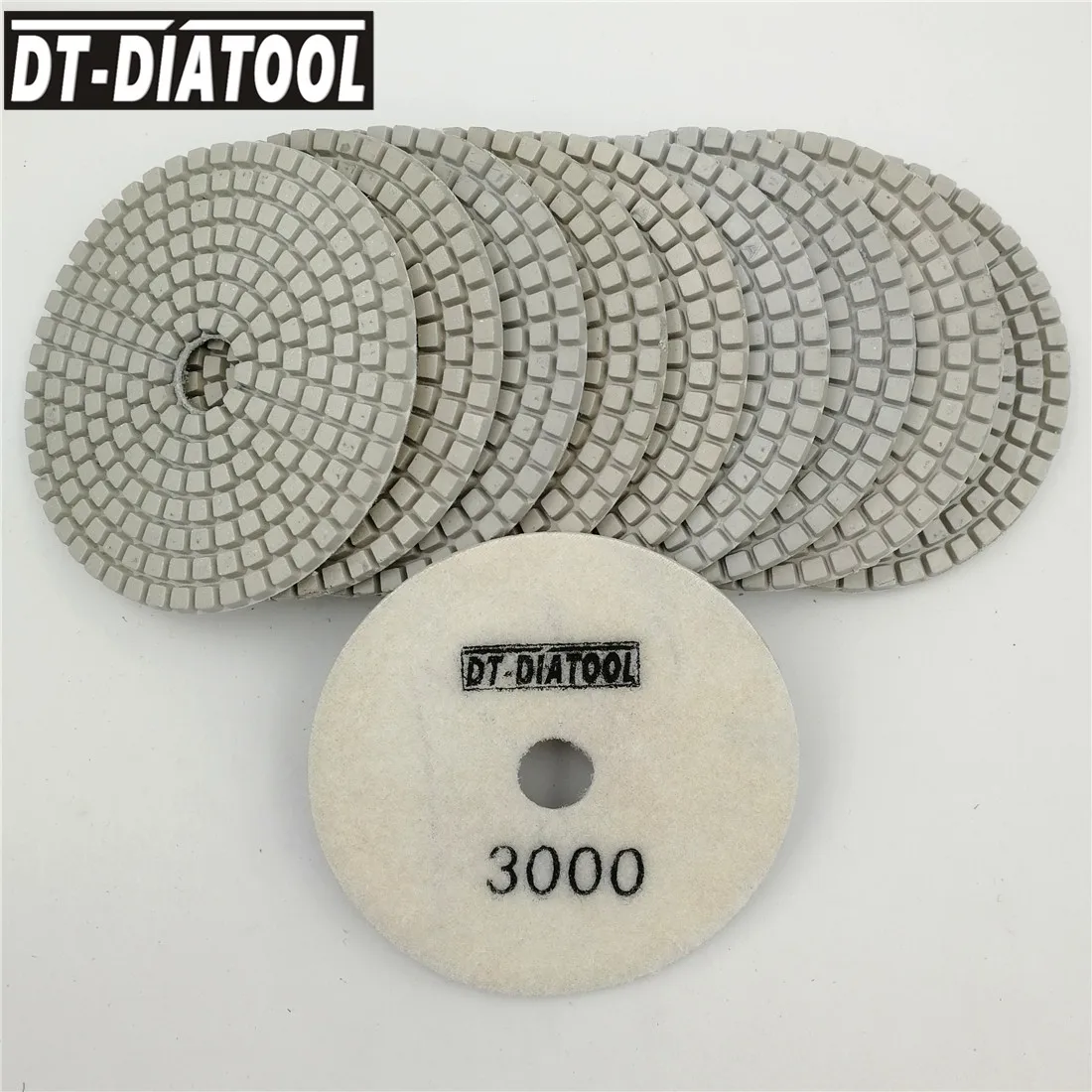 DT DIATOOL 10pcs Grit 3000 Diameter 4" Professional White Diamond