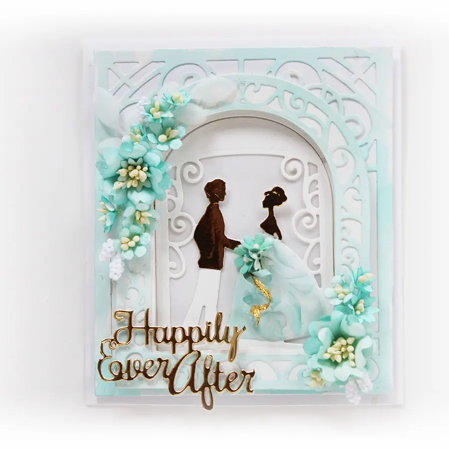  Ufurty Wedding Invitation Cards Frame Stitch Metal Cutting Dies New 2018 Craft Christmas Dies Scrap - 32950329920