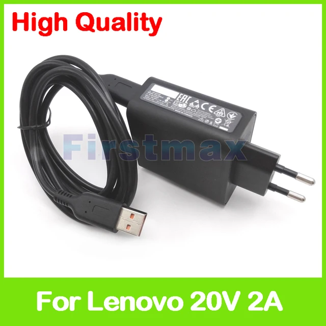 Best Offers 20V 2A 5.2V 2A USB AC Power Adapter 36200577 ADL40WDG 36200578 for Lenovo Yoga 3-1170 for Core i3 i5 i7 tablet charger EU Plug