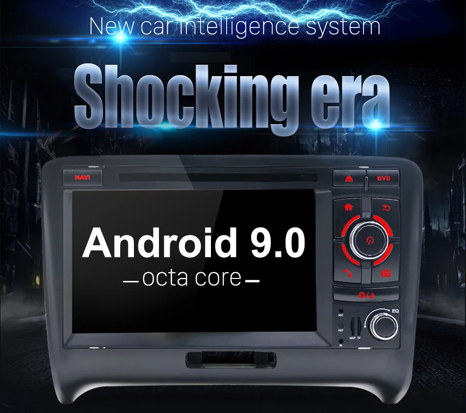 Top Eunavi Car Multimedia Player DSP Car Radio GPS Android 9.0 2 Din For Audi/TT 2006-2012 Canbus DDR3 2GB OBD2 Bluetooth Wifi DVR 2 Top Eunavi Car Multimedia Player DSP Car Radio GPS Android 9.0 2 Din For Audi/TT 2006-2012 Canbus DDR3 2GB OBD2 Bluetooth Wifi DVR 2