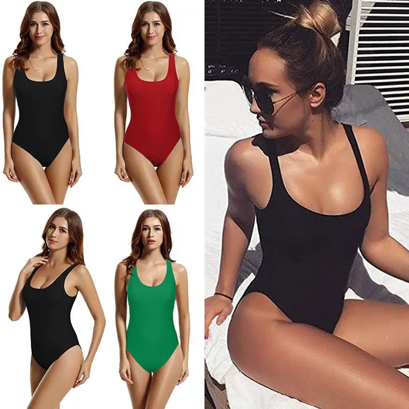 2017 Sexy 1 one piece swimsuit Backless swim suit for women Swimwear