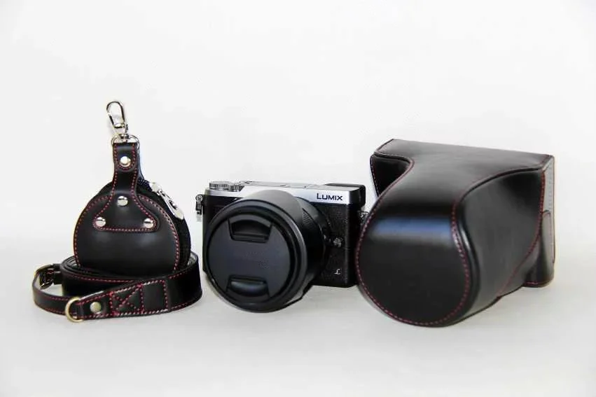 Кожаный чехол для цифровой камеры Panasonic GX85 GX80 GX 85 80 Wth черный/коричневый/кофейный