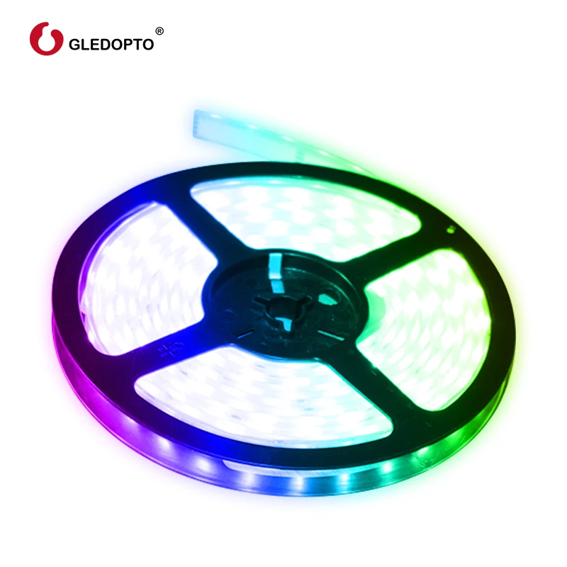 gledopto RGB+CCT LED strip light rgb ww/cw DC24V  5 meters ip65 waterproof ip20 not waterproof rgb light SMD 5050 SMD 2835