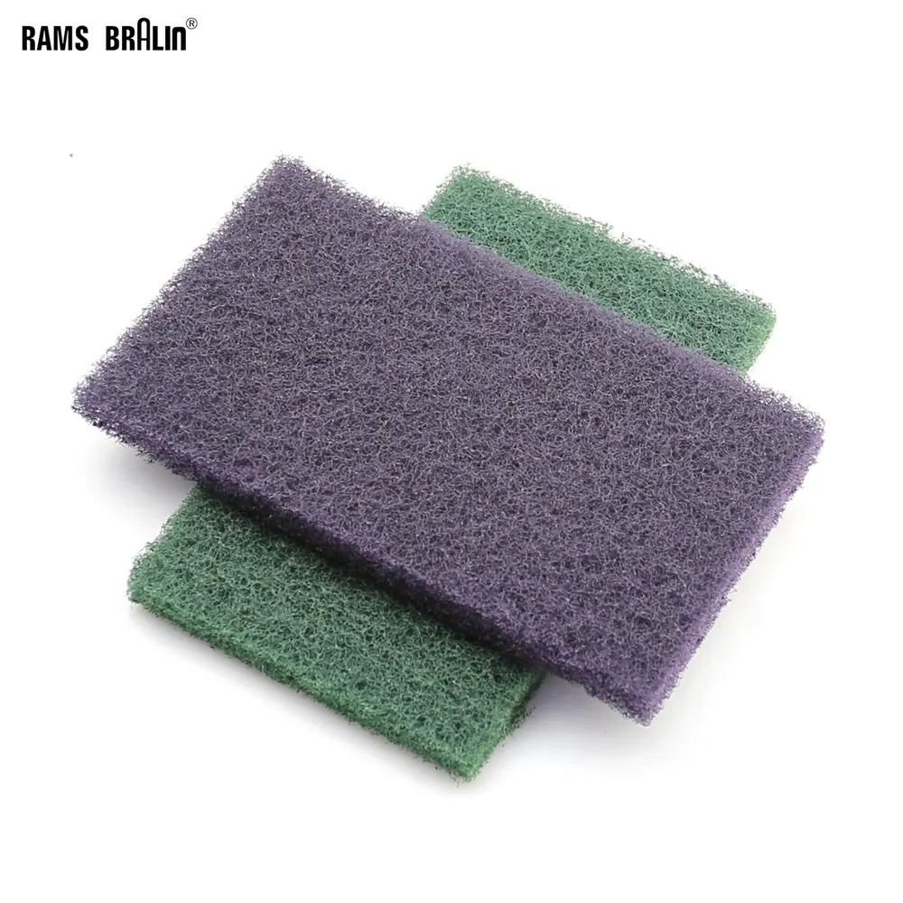 2 pieces 5"*8" Coarse Scotch Brite Flexible Nonwoven Scouring Hand Pad