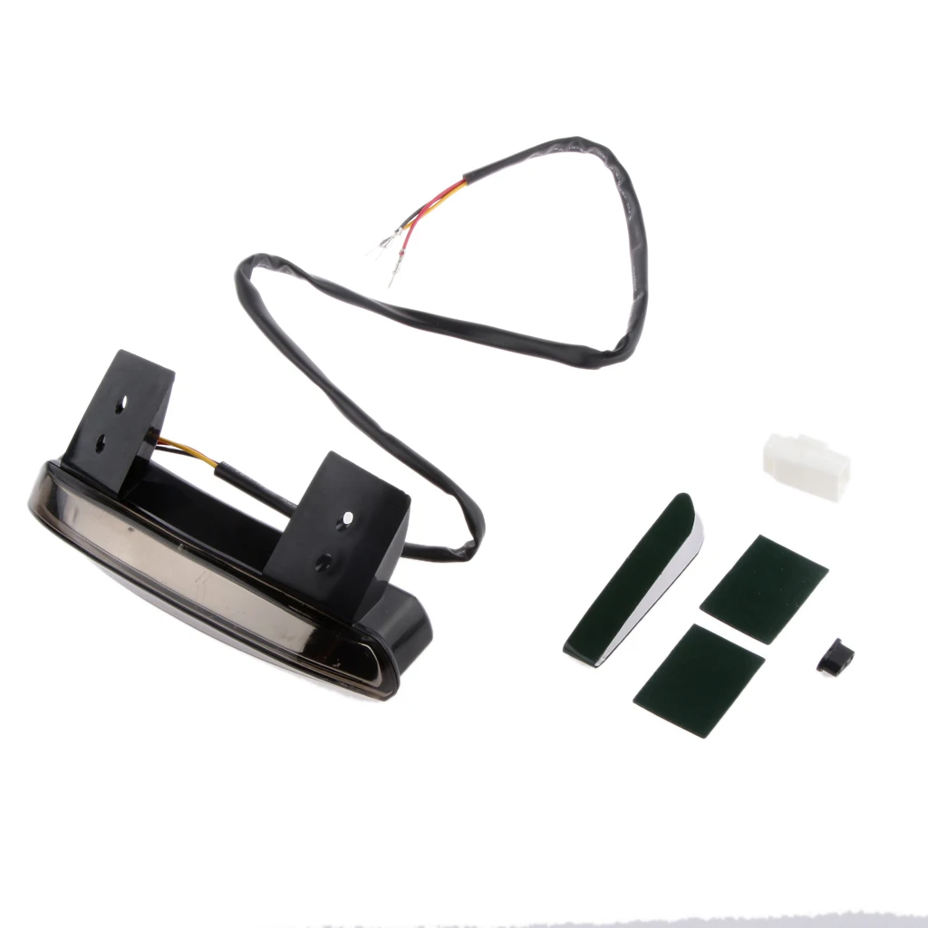 1 Pcs LED Motorcycle Reflector Rear Tail Brake Stop Marker Light Super Bright ABS Plastic For XL 883L/N 1200L/N/C/R/V/X Etc 