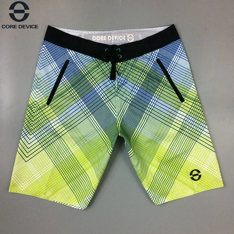 2019 Summer Swimwear Striped Zipper Pocket Comfort Men Board Shorts
