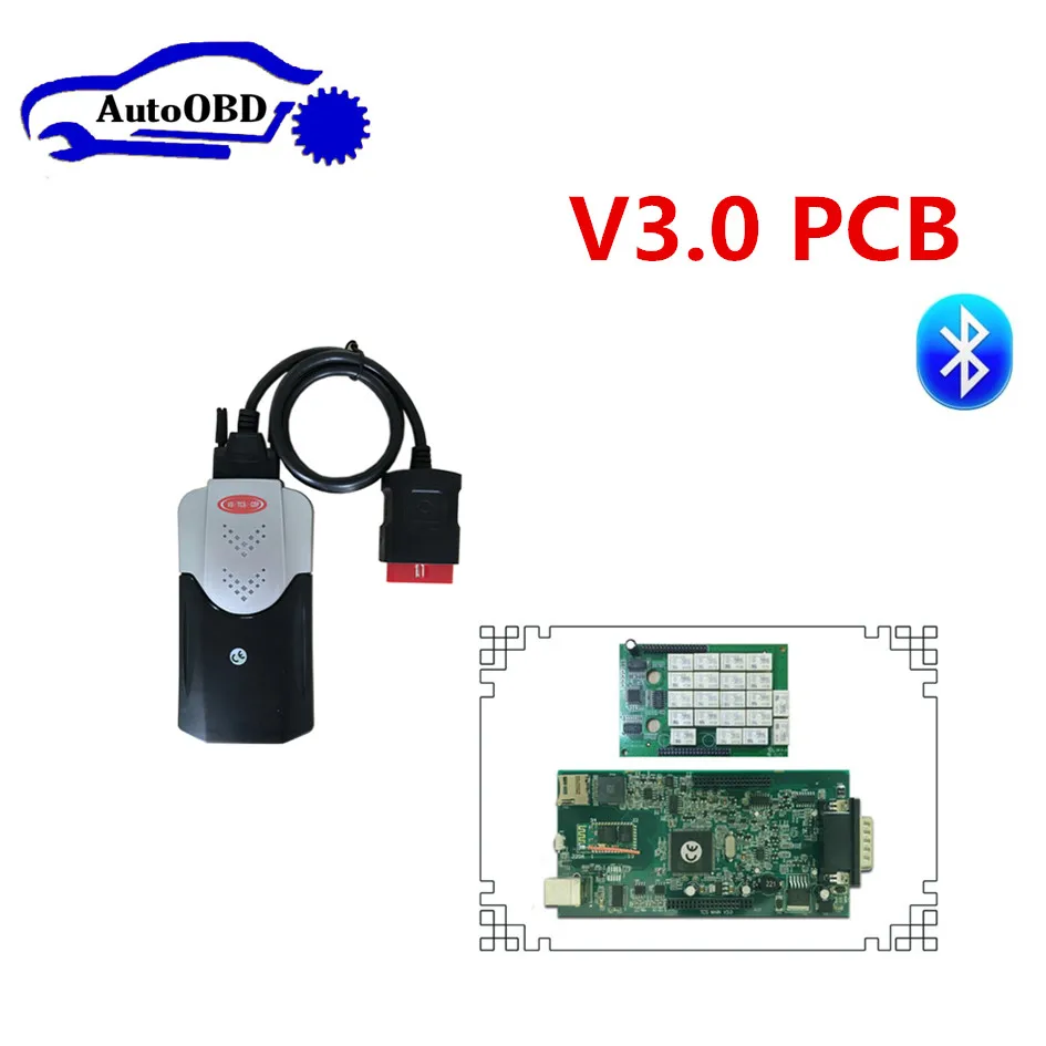 v3.0 green board! new VCI auto obd cdp pro plus work for CARs TRUCKs obd2 scan diagnostic tools with Bluetooth function