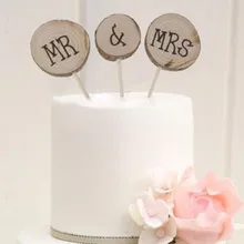 Mr& Mrs Романтический Деревянный для торта декоративный элемент свадебные торты декоративные Топпер палочка 3 шт юбилей праздничный Декор