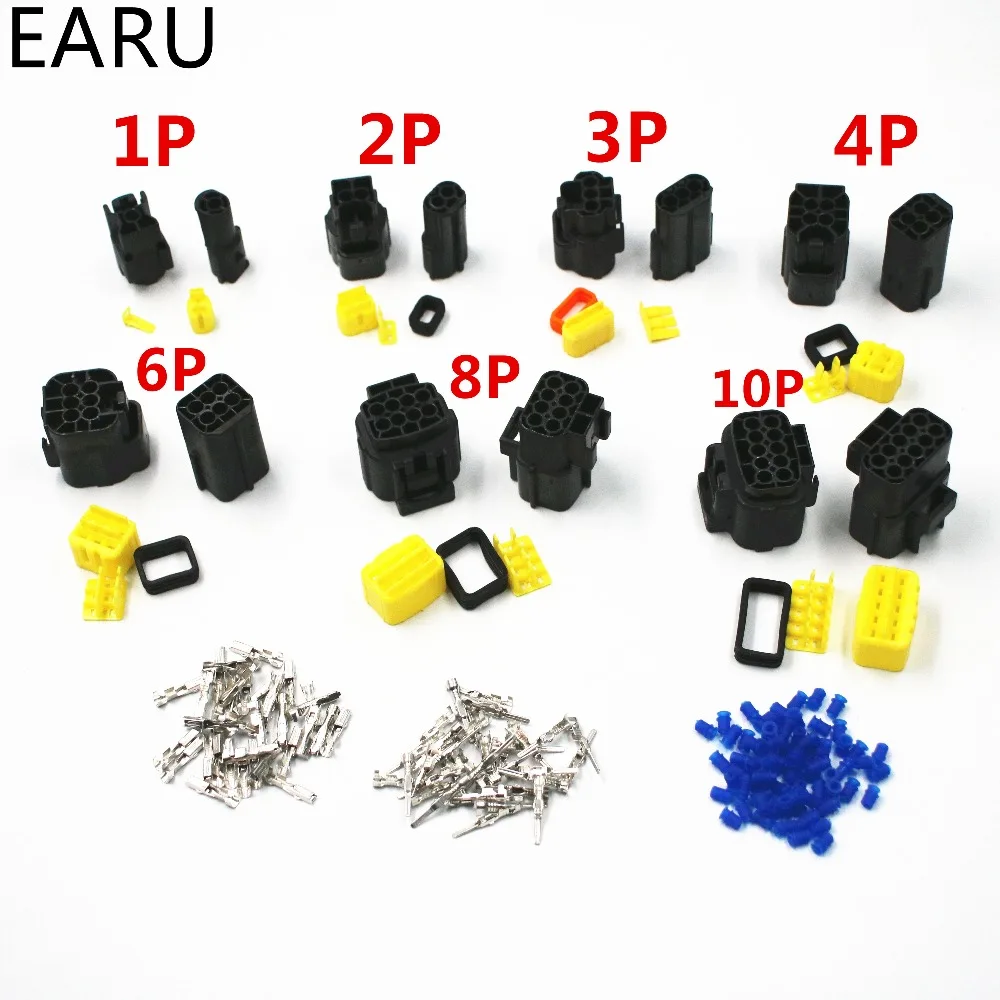 

Denso 2.0 Series 2/3/4/6/8/10 Pin Way 2P 3P 4P 6P 8P 10P Waterproof Sealed Sealing Car Auto Eletrical Wire Cable Connector Plug