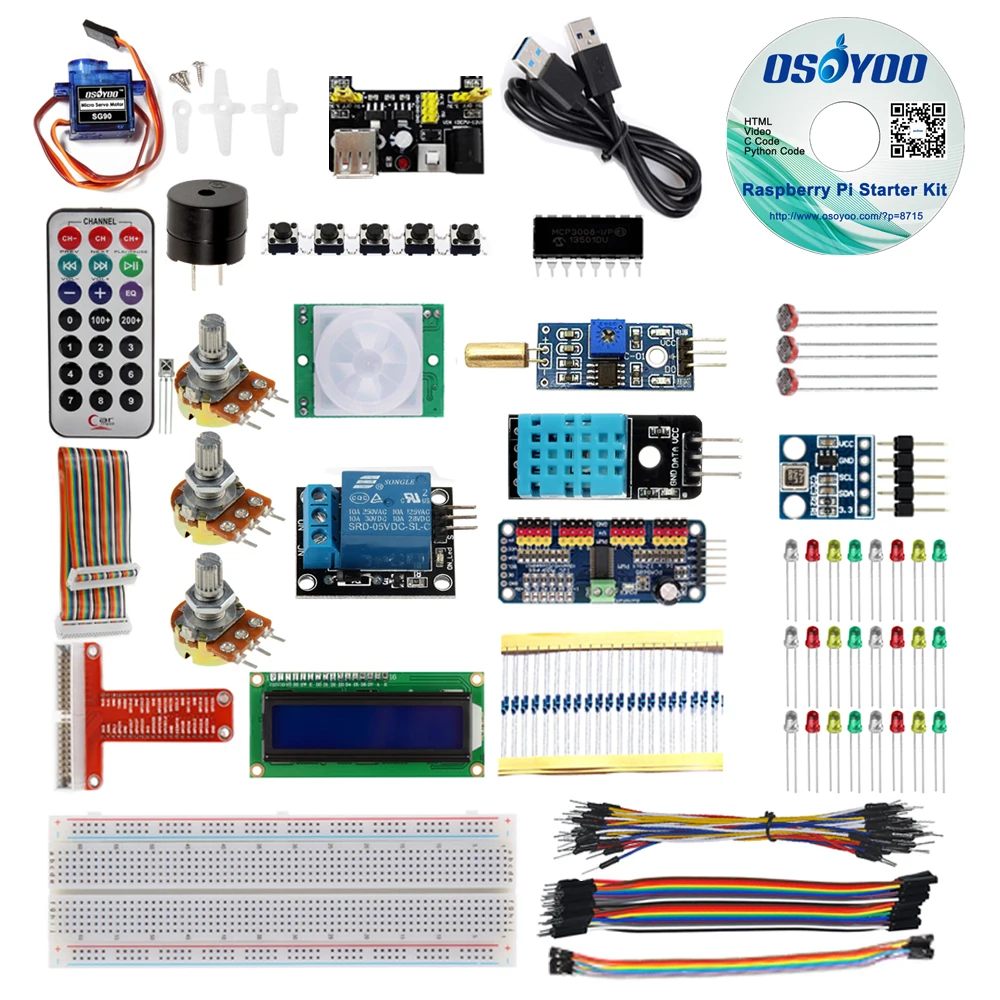 Raspberry Pi 3 Starter Kit DIY Electronic RPi Learning Kit for Beginner