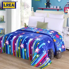 Brand home textile 4 sizes warm star Fleece Throw Blanket cover on the bed Super Soft