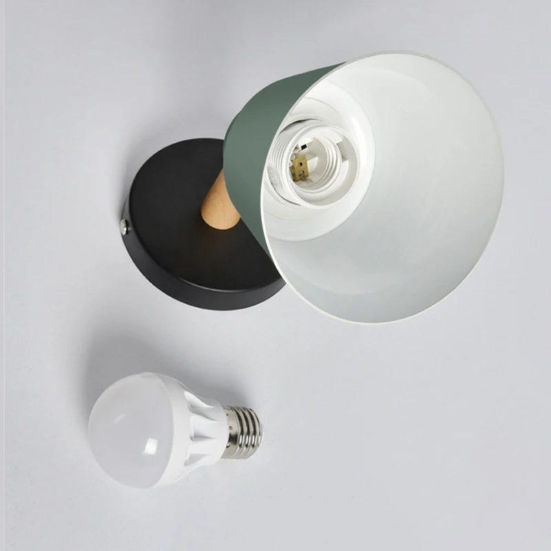 Horsten Nordic Wall Lamp Modern LED Wooden Wall Sconce Japanese Style Lighting Bedside Bedroom Living Room Home Bar-6