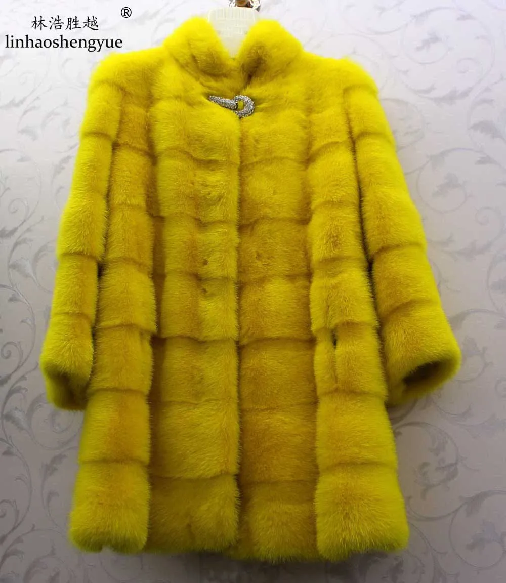

Linhaoshengyue 2017 new spring fashion natural fur mink fur coats Spring autumn winter