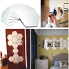 7 Piece Hexagon Acrylic Mirror Wall Sticker DIY Art Wall Decor Wall Stickers Living Room Decoration Decorative Mirror Sticker ► Photo 2/6