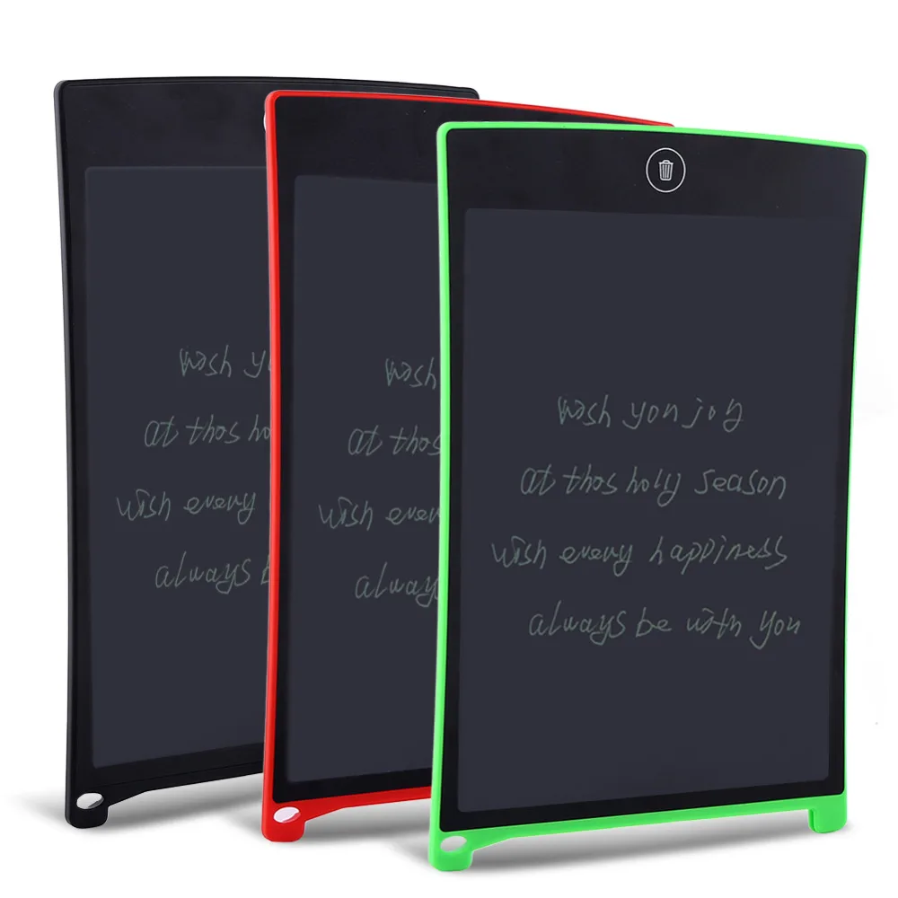8.5 Pollice LCD Writing Tablet Pen Carta Grafica Compresse Scrittura Pads Piano Writer per la Casa Messaggio Capretto Disegno Nota Commerciale
