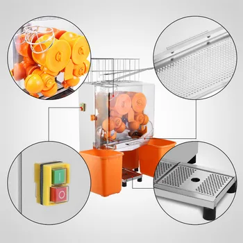 

Auto Feed Orange Squeezer Juicer Juice Extractor Machine 20-22 Oranges/min