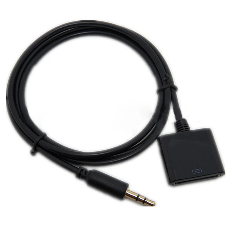1pcs AUX 3.5mm Male to 30 pin Female for iPod iPhone Dock Adapter Cable