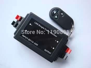 

10pcs/lot DC12-24V 8A Wireless Remote LED Dimmer Controller For 5050 3528 Single Color Strip Lights