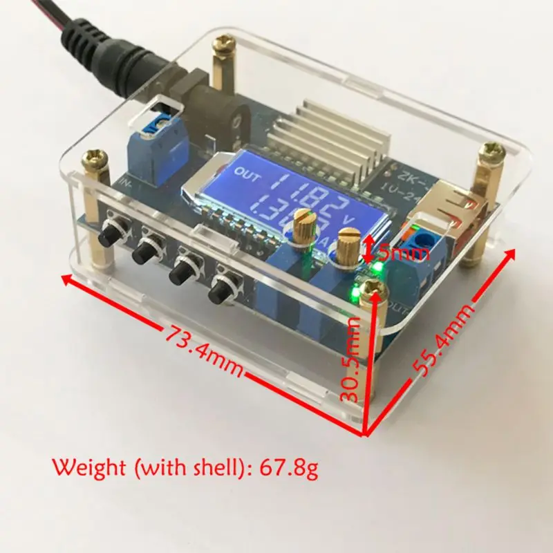 

Constant Voltage / Current Adjustable Buck Module High Precision DC Step Down Board LCD Digital Display