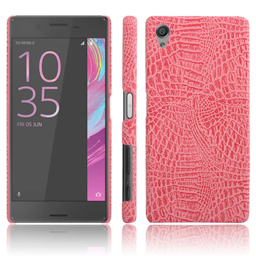 Чехол для Sony Xperia X роскошный кожаный чехол с крокодиловым узором Жесткий F5122 F5121